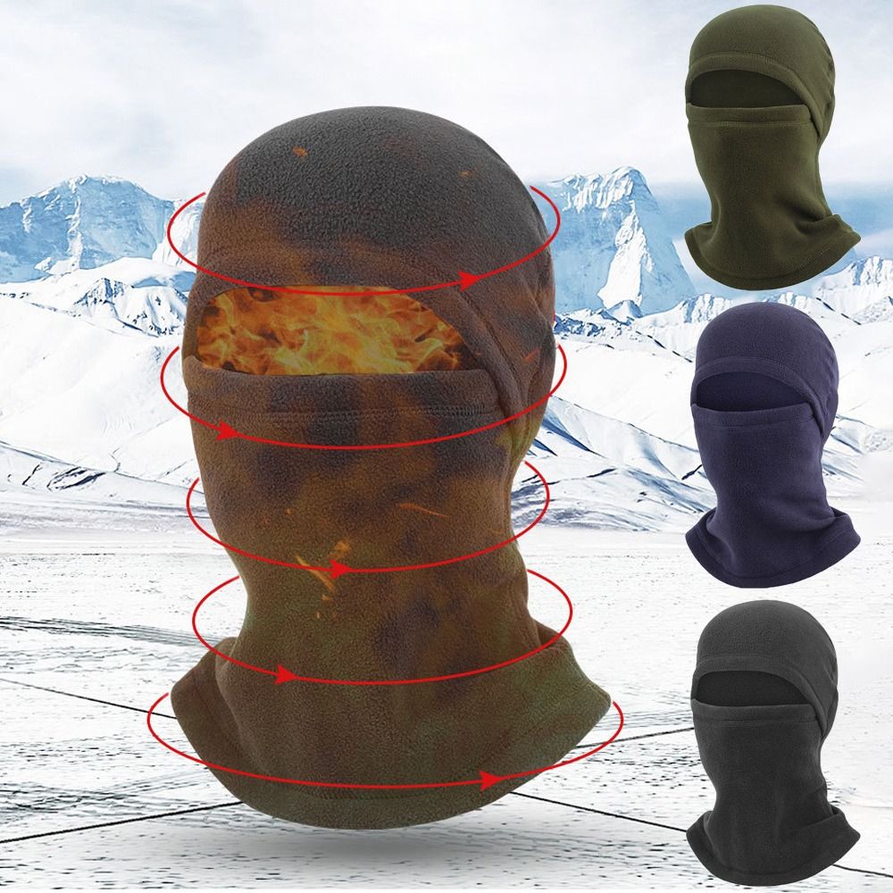 Balaclava Ski Mask - Cagoule polaire pour hommes, chapeau d'hiver,
