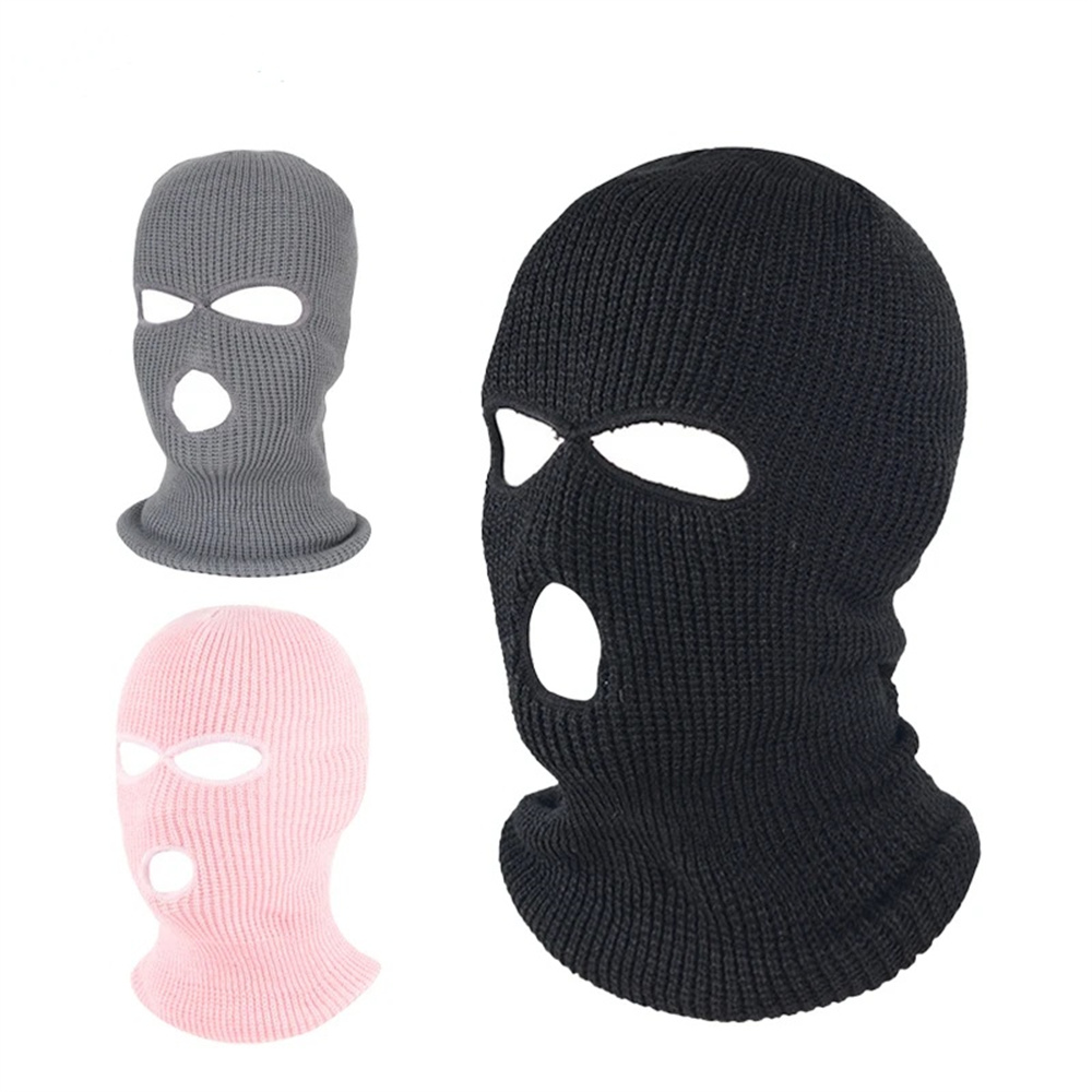 Balaclava Ski Mask - Masque d'équitation intégral à 3 trous