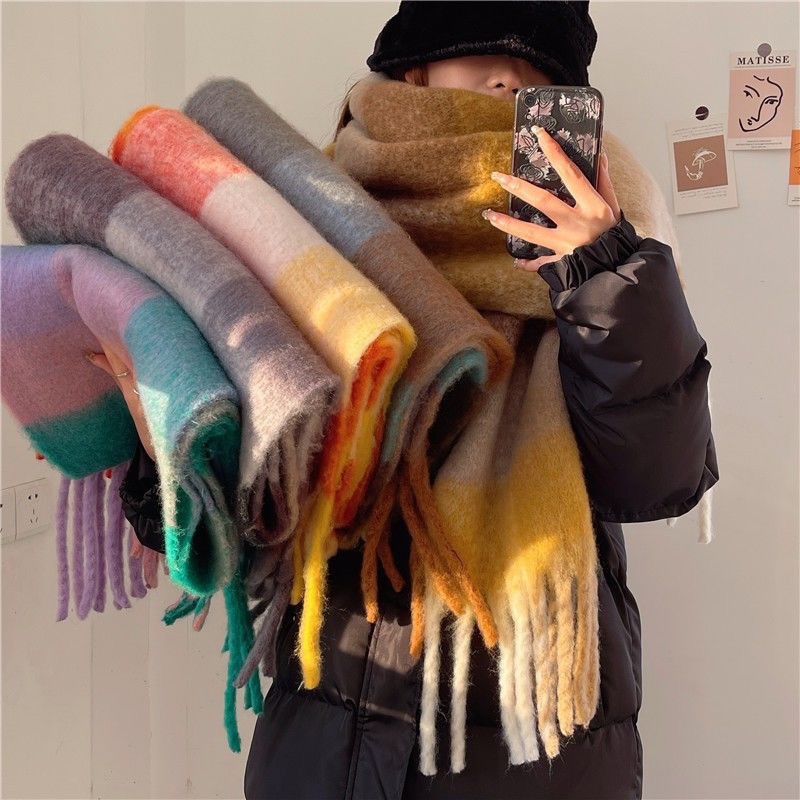 2025New hiver épais chaud écha - Shawl Wrap Winter avis et prix