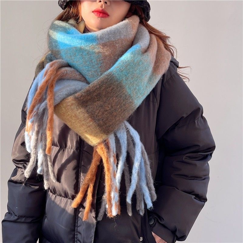 2025New hiver épais chaud écha - Shawl Wrap Winter avis et prix