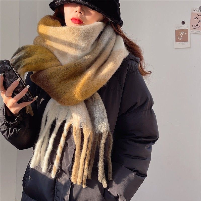 2025New hiver épais chaud écha - Shawl Wrap Winter avis et prix