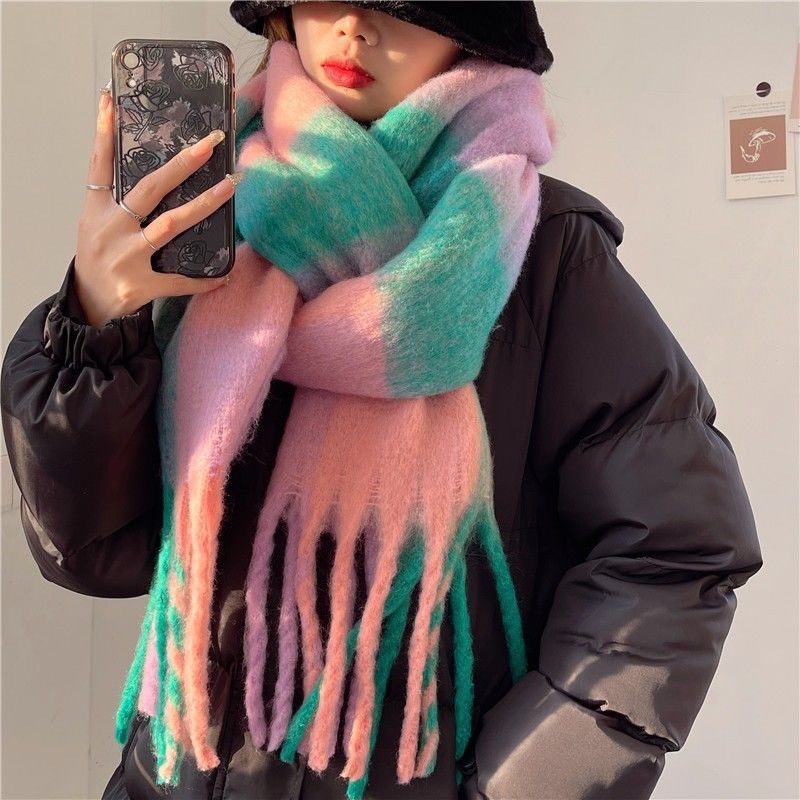 2025New hiver épais chaud écha - Shawl Wrap Winter avis et prix