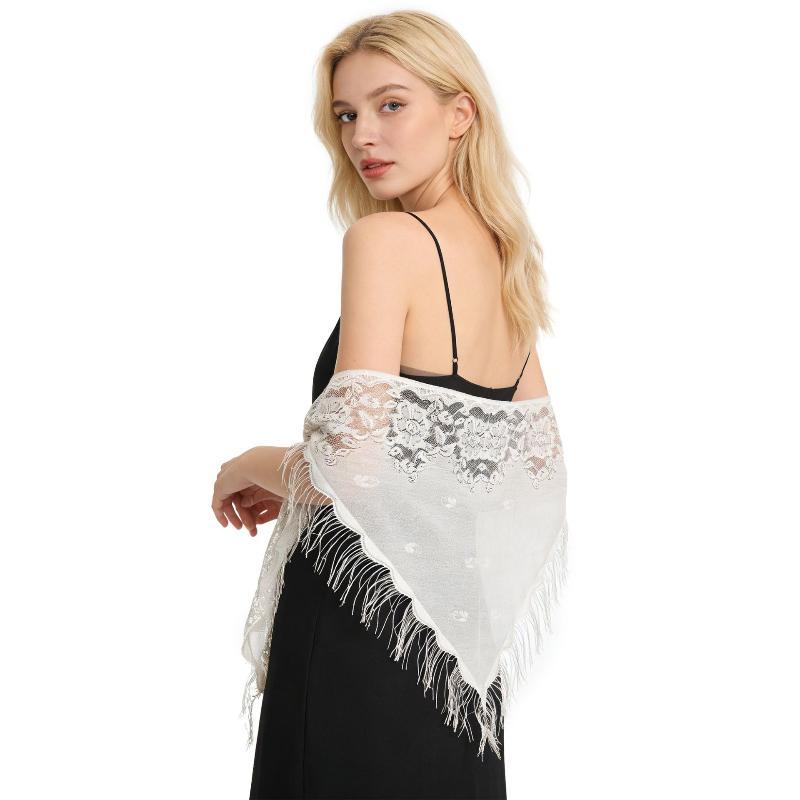 Écharpe de mariée à franges et - Shawl Wrap Winter avis et prix