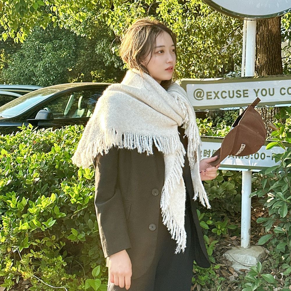 Châle Triangle tricoté épais d - Shawl Wrap Winter avis et prix